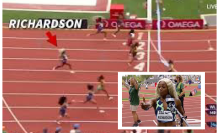 Screenshot graphic of Richardson in last place created by TMZ.com.