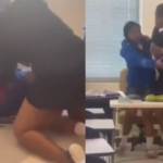 Substitute Teacher fights student